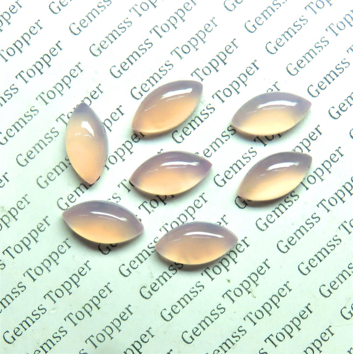 Rose Chalcedony 7x14 mm Marquise Cabochon